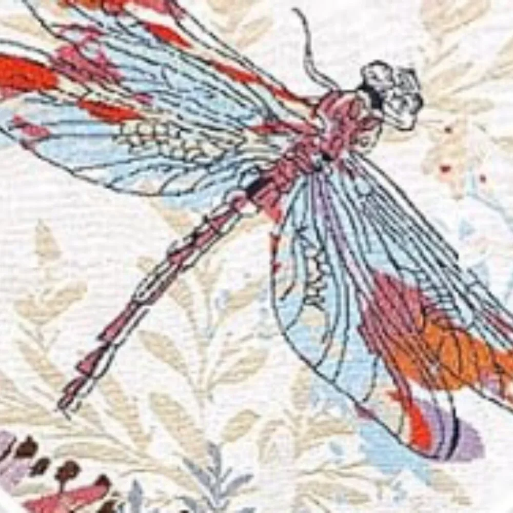 Vintage Dragonfly Blanket Sofa Throw